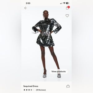 Sequin short dress size xs